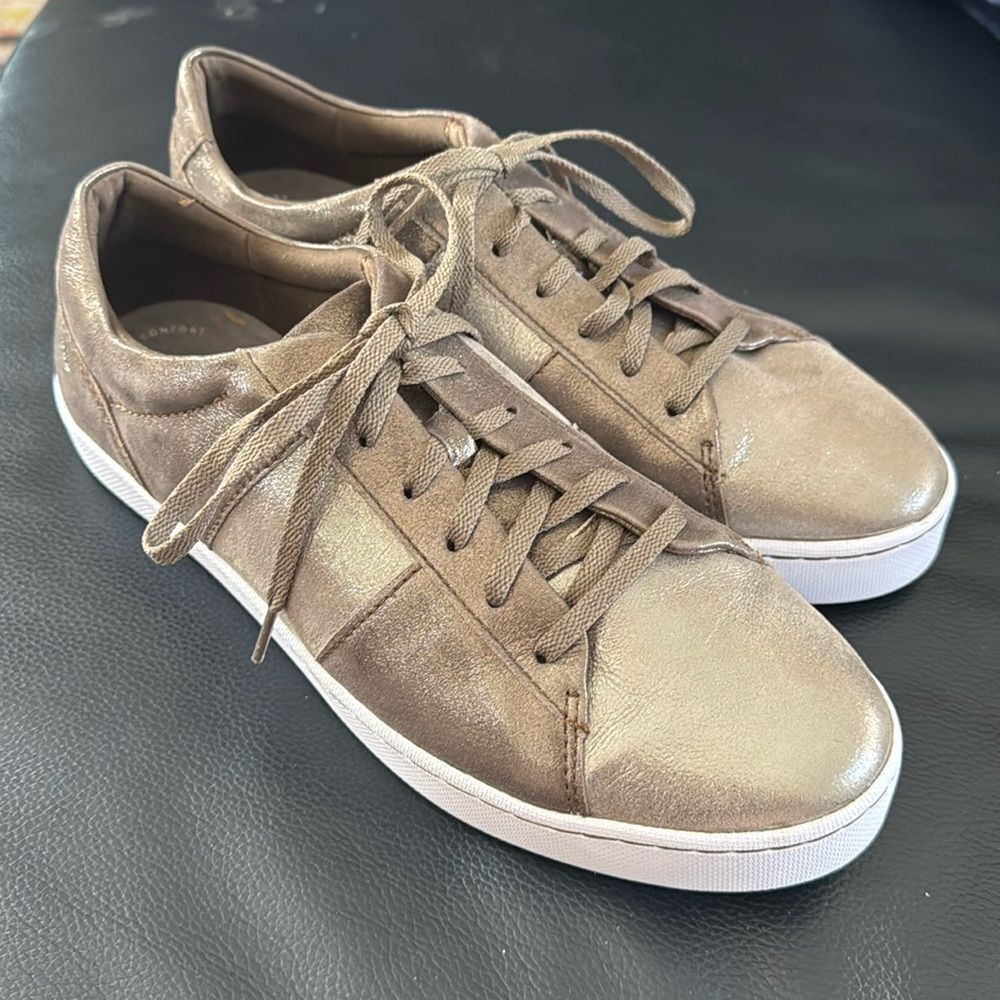 Collection by Clarks Pawley Rilee Metallic Leather Sneakers